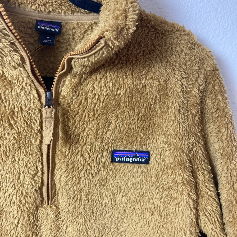 Patagonia Los Gatos 1/4 zip Fleece Pullover Women'sms Size Medium Brown NWOT - Picture 2 of 8